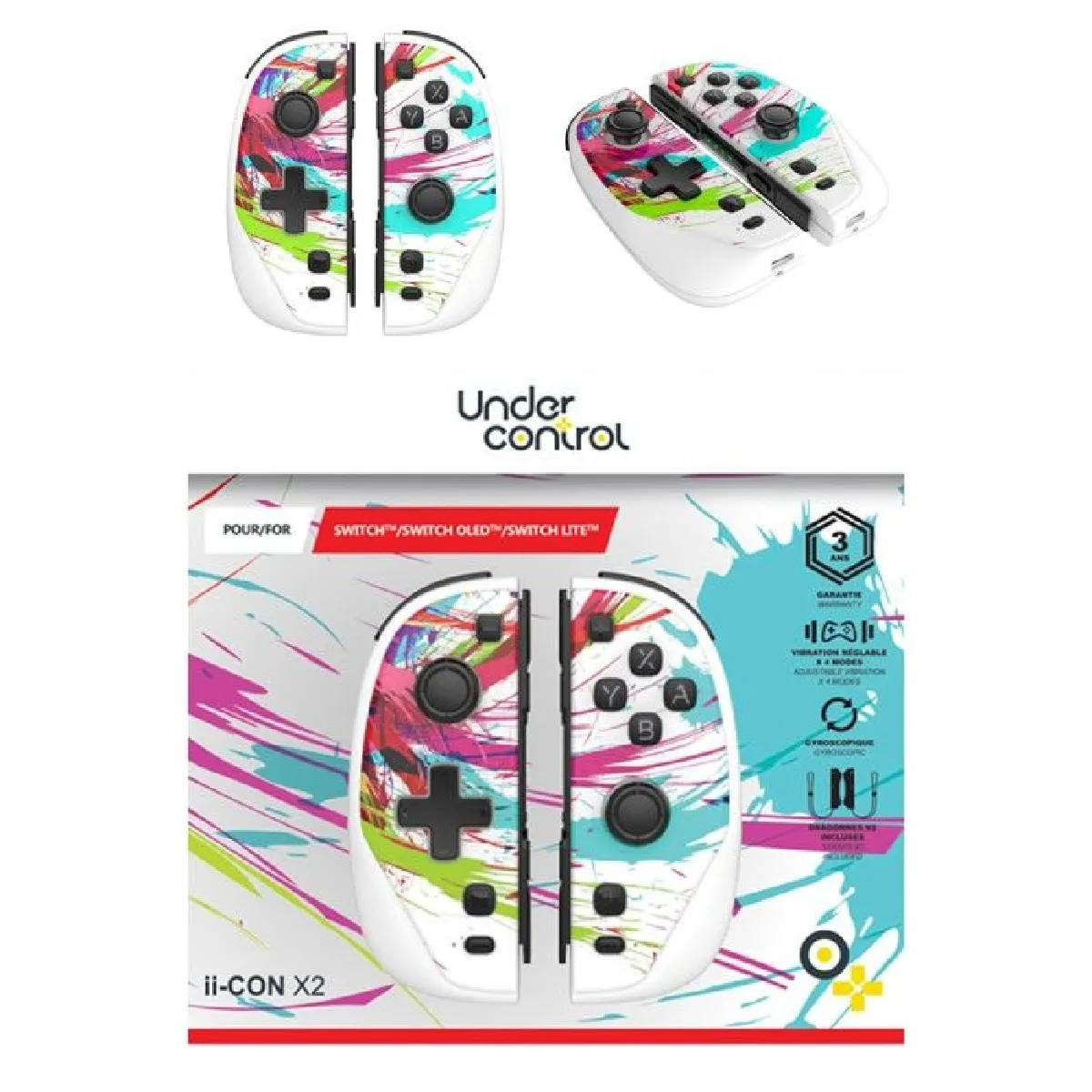 UNDER CONTROL Joycons Street Art Blanc
